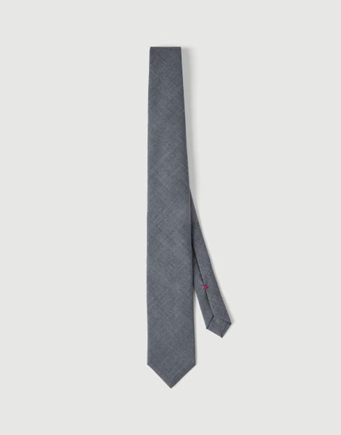 Virgin wool tie Lead Man - Brunello Cucinelli