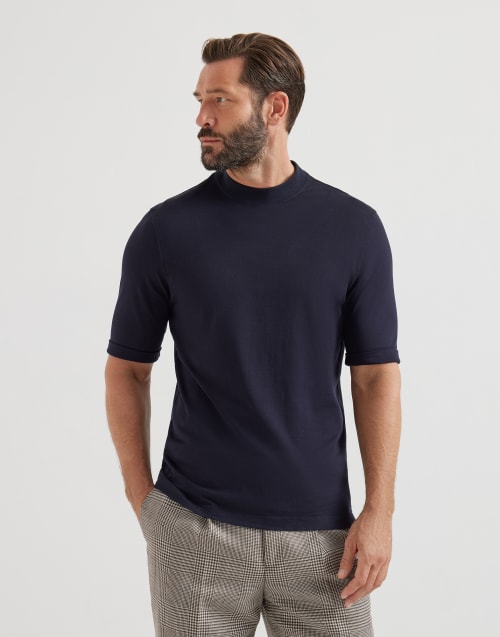 T-shirt in jersey Blu Navy Uomo - Brunello Cucinelli