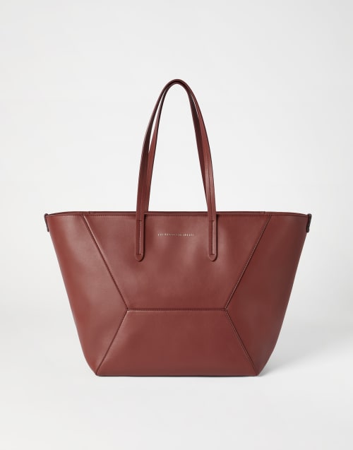 Calfskin BC Duo bag Firebrick Woman - Brunello Cucinelli
