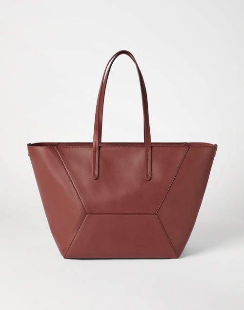 Calfskin BC Duo bag Firebrick Woman - Brunello Cucinelli