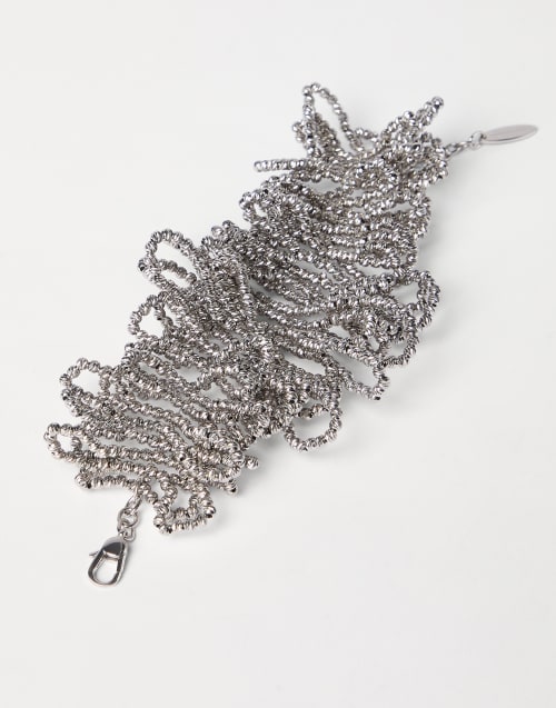 Bracciale in Ematite e Argento Sterling Argento Donna - Brunello Cucinelli