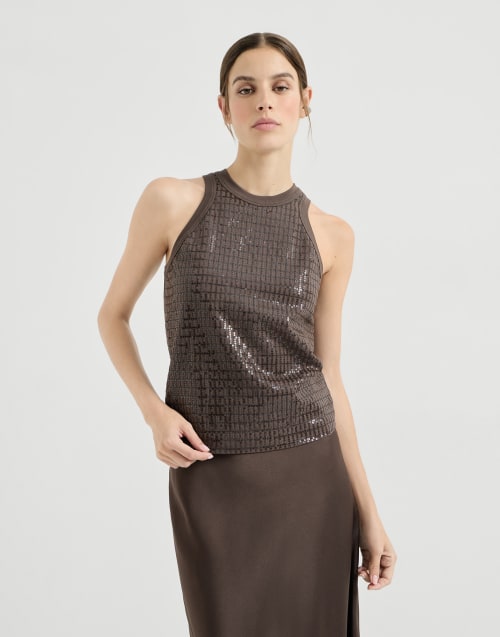 ブルネロクチネリ キャミソール トップス レディーストップ、Tシャツ、ポロシャツ | Brunello Cucinelli