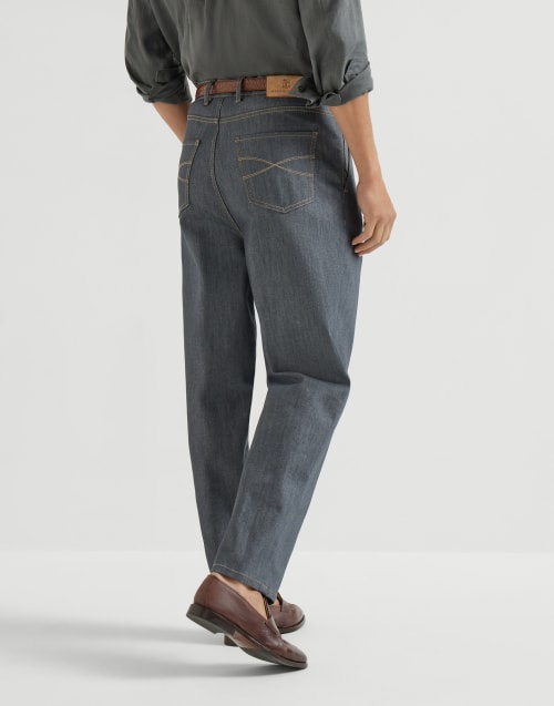 Comfort denim trousers Medium Grey Man - Brunello Cucinelli