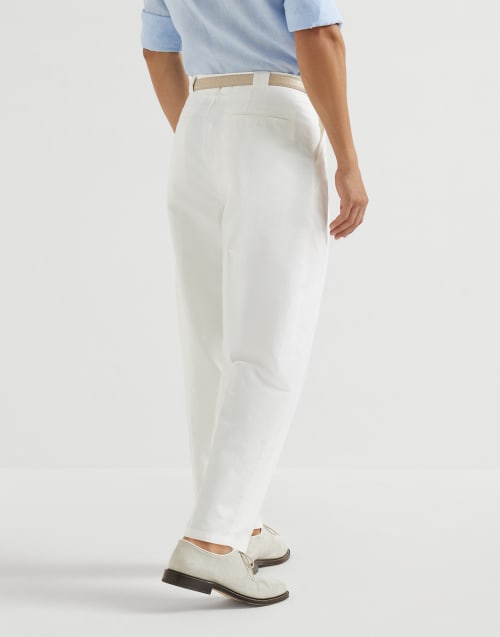 Pantalon coton et lin Neige Homme - Brunello Cucinelli