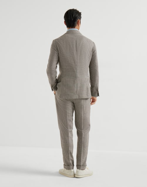 威尔士格纹西装套装 棕色 男款 - Brunello Cucinelli