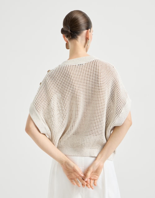 Maglia in rete di cotone Avena Donna - Brunello Cucinelli