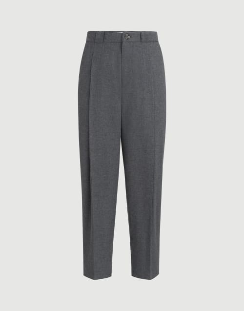 Brunello Cucinelli カジュアルパンツ ダークグレー 36 Trousers with pleats for Man in Anthracite | Brunello Cucinelli