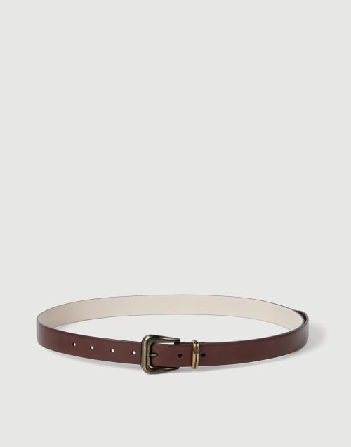 Vachetta belt with monili Brown Woman - Brunello Cucinelli