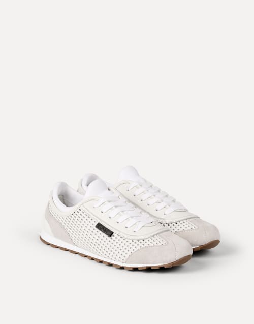 Deerskin and suede runners White Woman - Brunello Cucinelli
