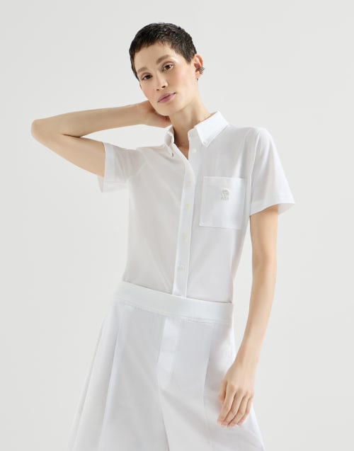 Camisa manga corta Blanco Mujer - Brunello Cucinelli