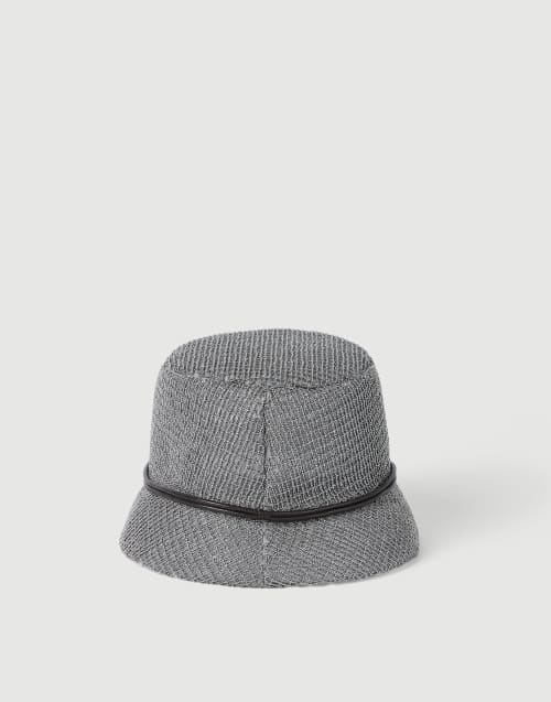 Precious bucket hat Grey Woman - Brunello Cucinelli