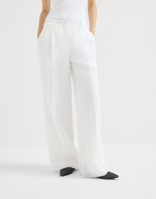 Sartorial track trousers White Woman - Brunello Cucinelli