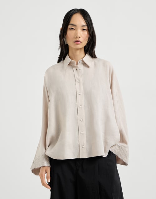 レディース シルク&コットンシャツ | Brunello Cucinelli レディース シルク&コットンシャツ | Brunello Cucinelli