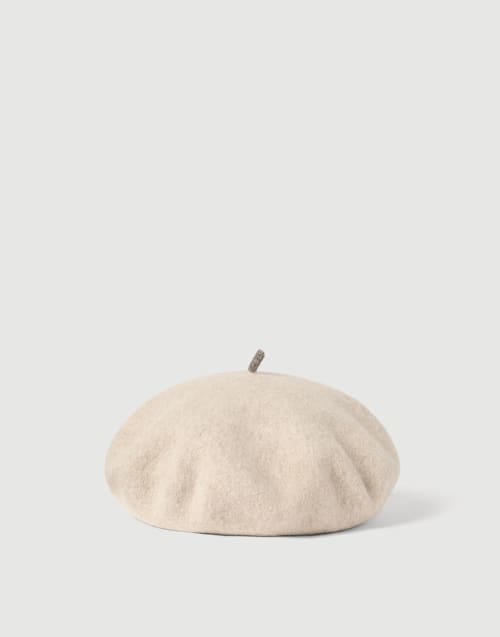Wool beret Buff Woman - Brunello Cucinelli