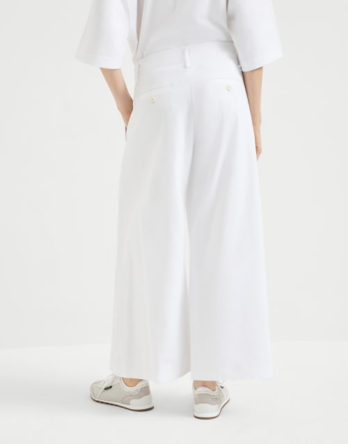 Couture interlock trousers White Woman - Brunello Cucinelli