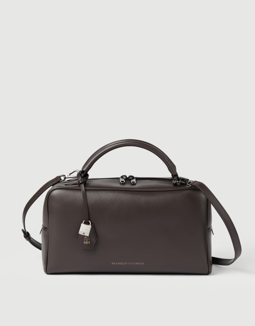 Nappa Boston Explorer bag Rust Brown Woman - Brunello Cucinelli