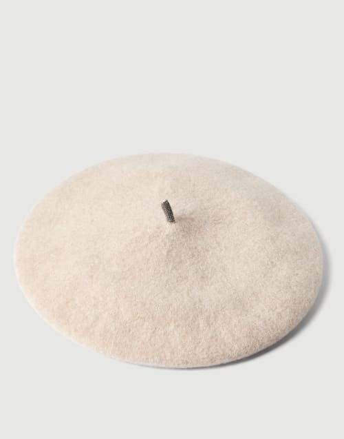 Wool beret Buff Woman - Brunello Cucinelli
