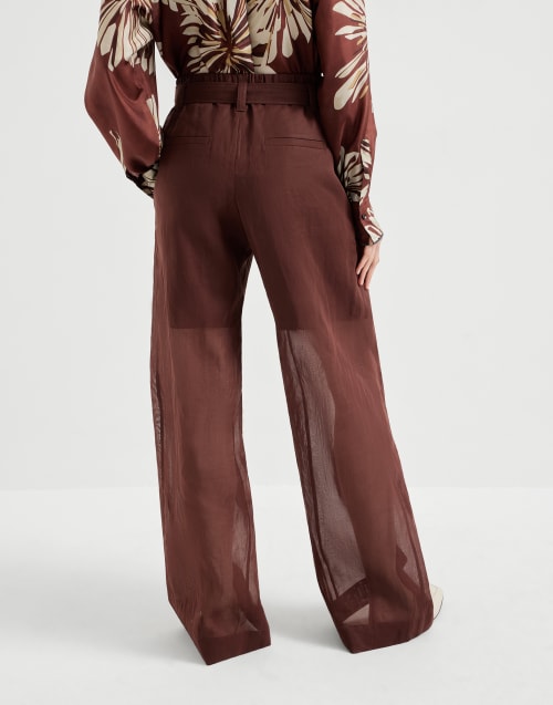 Loose trousers Bordeaux Woman - Brunello Cucinelli
