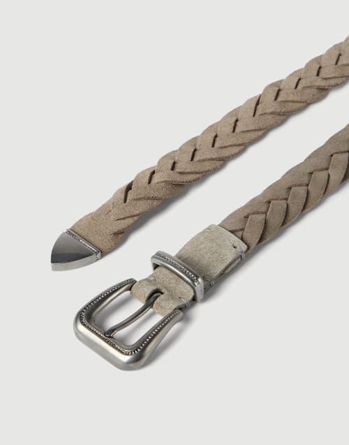 Braided belt Beige Woman - Brunello Cucinelli