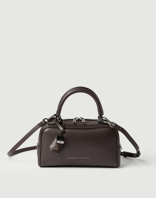 Small nappa Boston Explorer bag Rust Brown Woman - Brunello Cucinelli