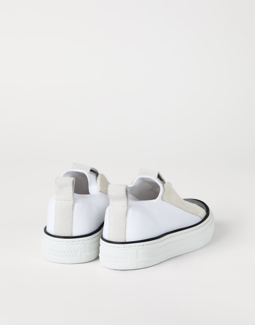 Sneakers con monile Bianco Donna - Brunello Cucinelli