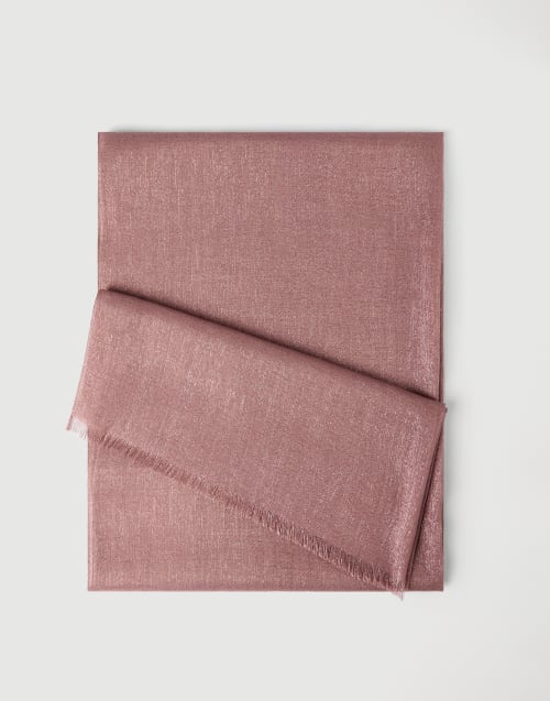 Sparkling scarf Pink Woman - Brunello Cucinelli