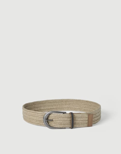 Braided belt Beige Woman - Brunello Cucinelli