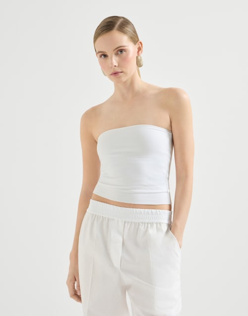 Bandeau top White Woman - Brunello Cucinelli