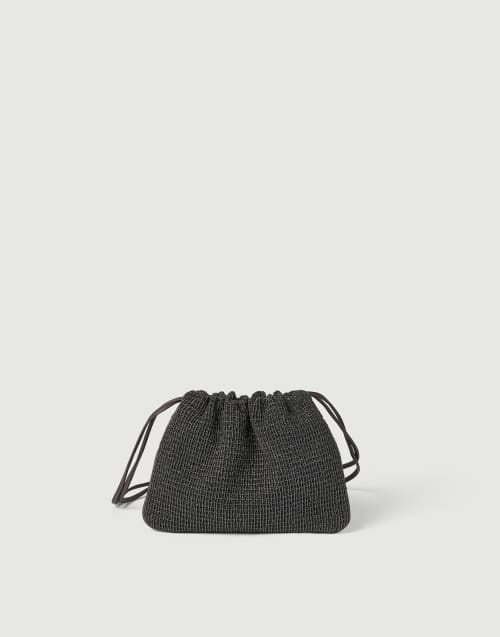 Riding leather soft pochette Black Woman - Brunello Cucinelli