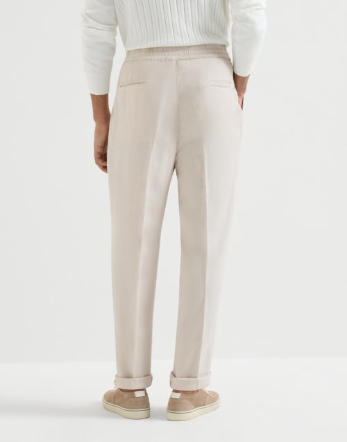 Trousers with drawstring Yuta Man - Brunello Cucinelli