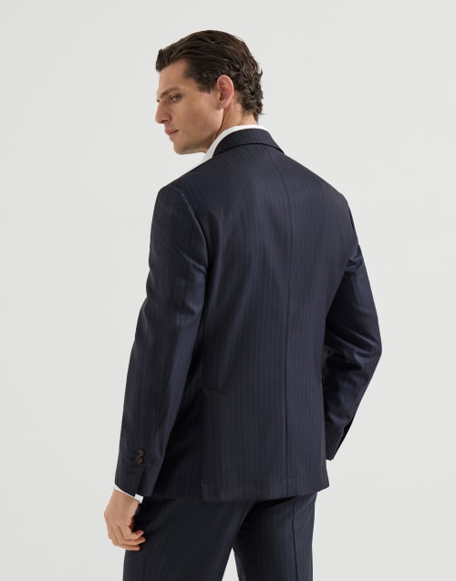 Chaqueta rayas diplomáticas Azul Aviación Hombre - Brunello Cucinelli