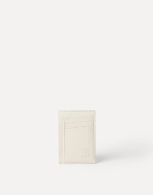Calfskin card case Chalk Man - Brunello Cucinelli
