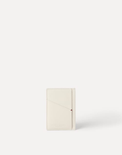 Calfskin card case Chalk Man - Brunello Cucinelli
