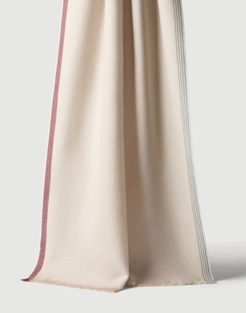 Wool and cashmere scarf Sand Man - Brunello Cucinelli
