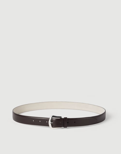 Calfskin belt Brown Man - Brunello Cucinelli