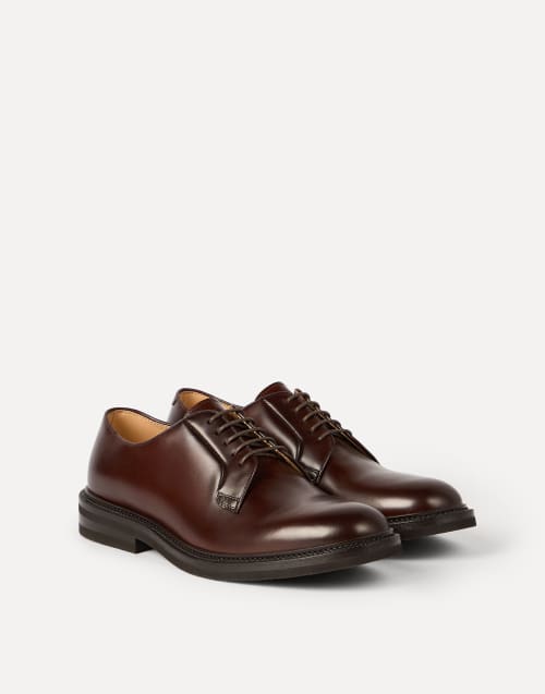 Derbies en veau vieilli Châtaignier Homme - Brunello Cucinelli