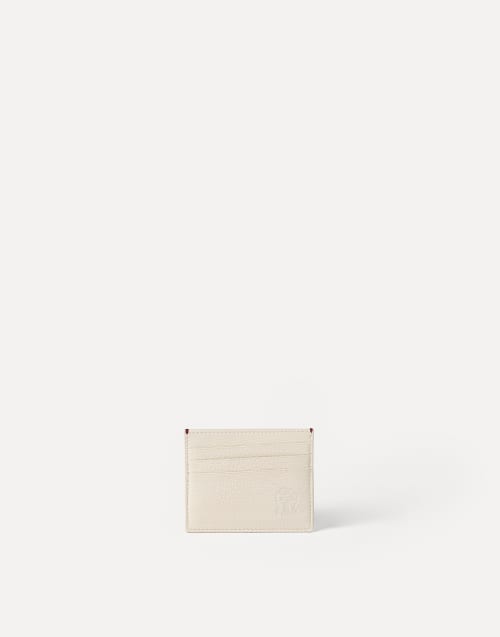 Calfskin card case Chalk Man - Brunello Cucinelli