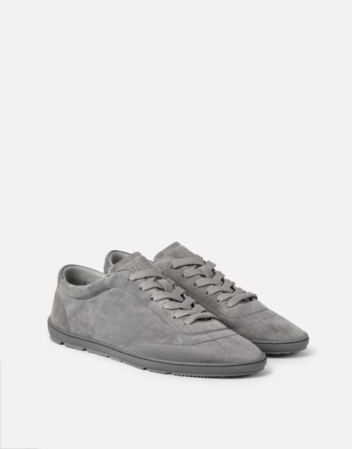 Sneakers en daim Gris Homme - Brunello Cucinelli