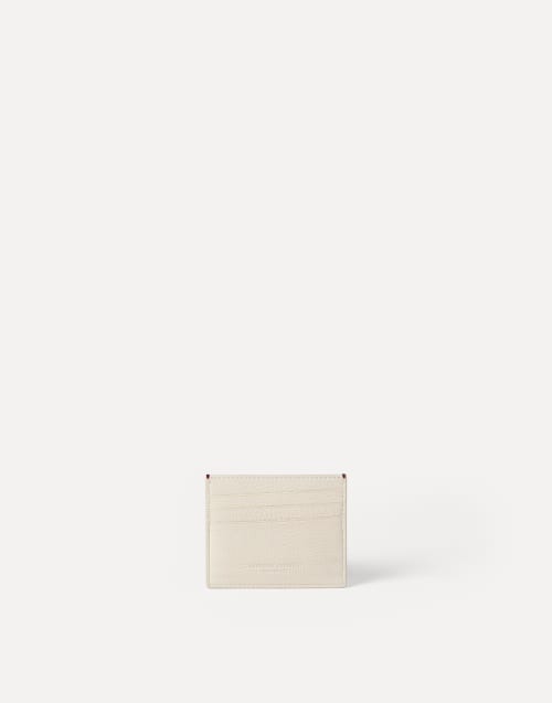 Calfskin card case Chalk Man - Brunello Cucinelli