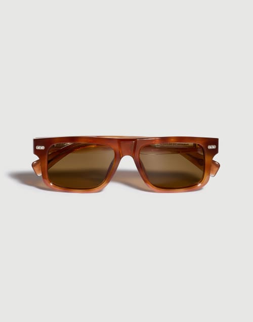 Rectangular acetate sunglasses Havana Eyewear - Brunello Cucinelli