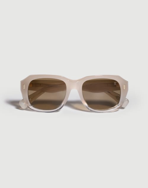 Demetra acetate sunglasses Crystal Beige Eyewear - Brunello Cucinelli