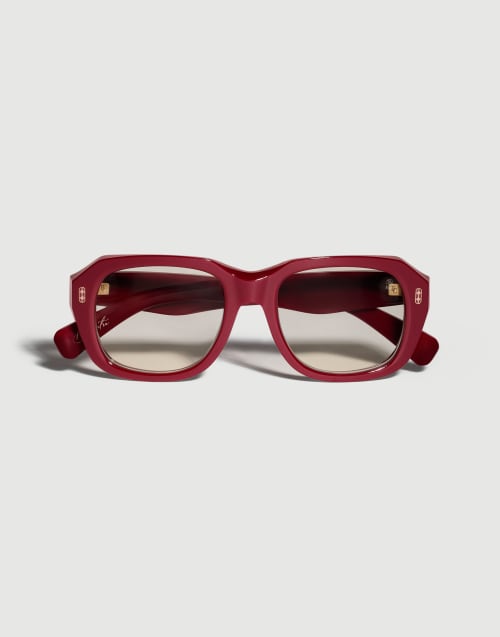 Demetra 18k gold-plated frame Cherry Eyewear - Brunello Cucinelli