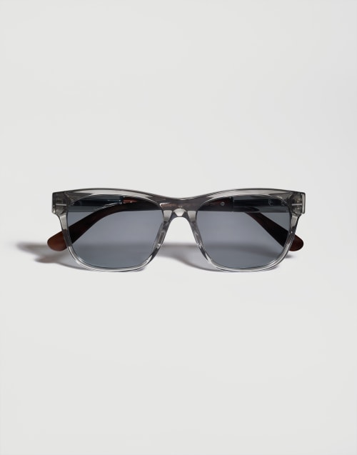 Rectangular acetate sunglasses Grey / Havana Eyewear - Brunello Cucinelli