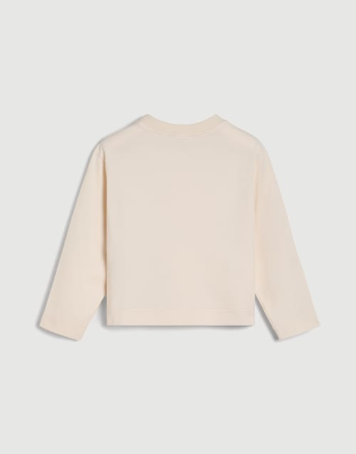 Long sleeve T-Shirt with monili for Girls in Panama | Brunello