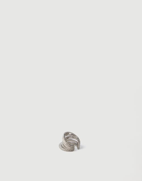 Sterling Silver ear cuff Silver Woman - Brunello Cucinelli