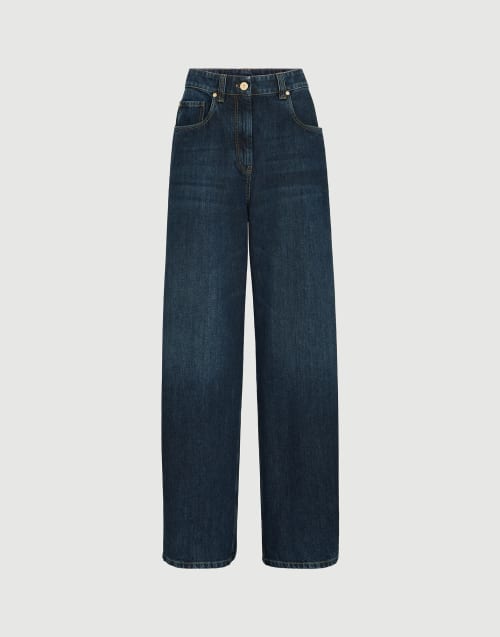 Wide trousers Denim Woman - Brunello Cucinelli