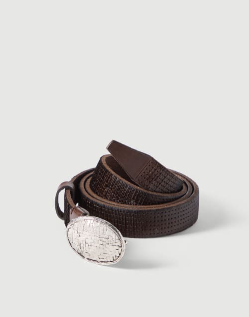 メンズレザーベルト | Brunello Cucinelli