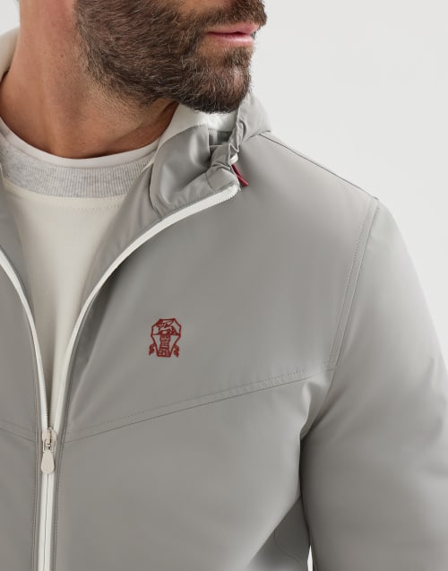 Nylon outerwear for Man in Grey | Brunello Cucinelli