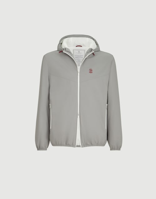 Nylon outerwear for Man in Grey | Brunello Cucinelli