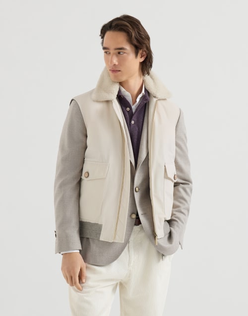Down vest Stone Grey Man - Brunello Cucinelli